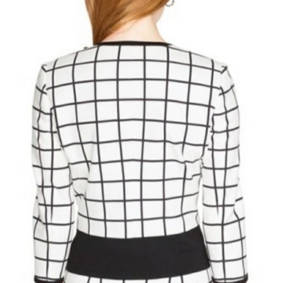 WHBM Window Pane Ponte Jacket size 2 - Picture 8 of 8